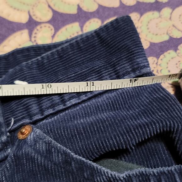 Killer Rare Vintage Style OG Big E Levi's Straight Leg High Waist Corduroy Pants - Picture 7 of 10